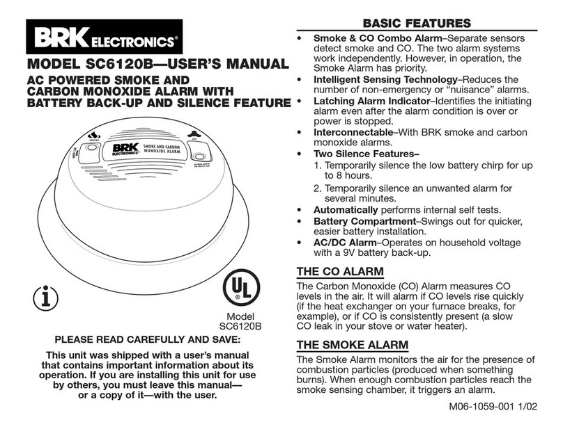 BRK electronic SC6120B User manual