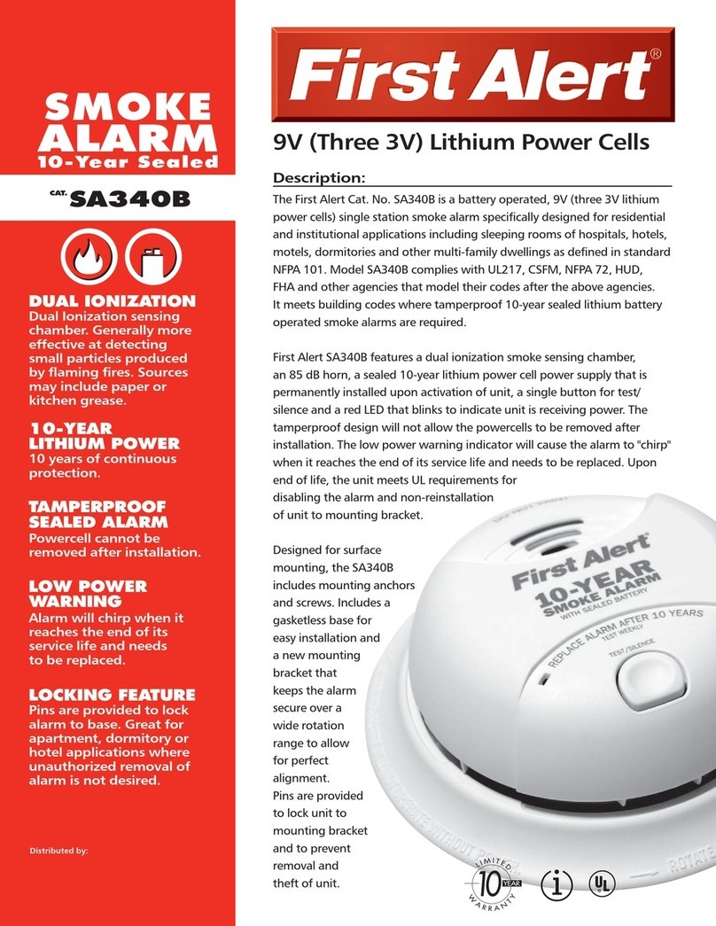 First Alert SA340B User manual