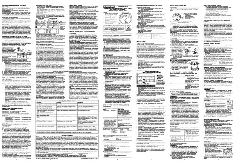 First Alert FIRST ALERT SCO7 User manual