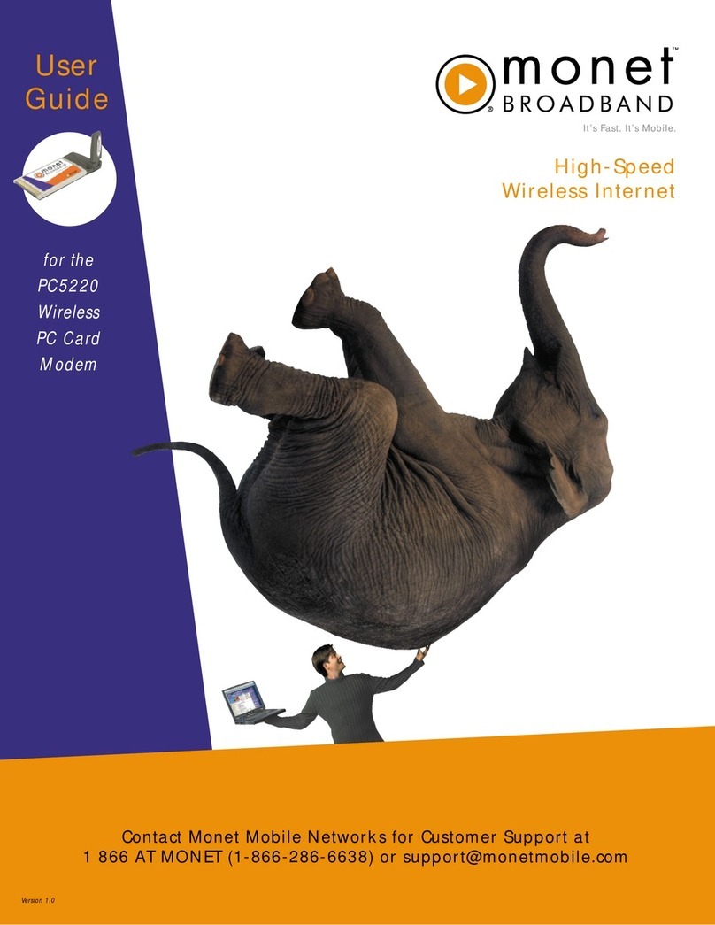 Monet Broadband PC5220 User manual