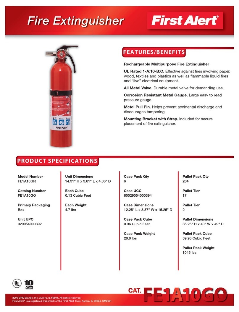 First Alert FE1A10GO Installation instructions First Alert FE1A10GO Installation instructions