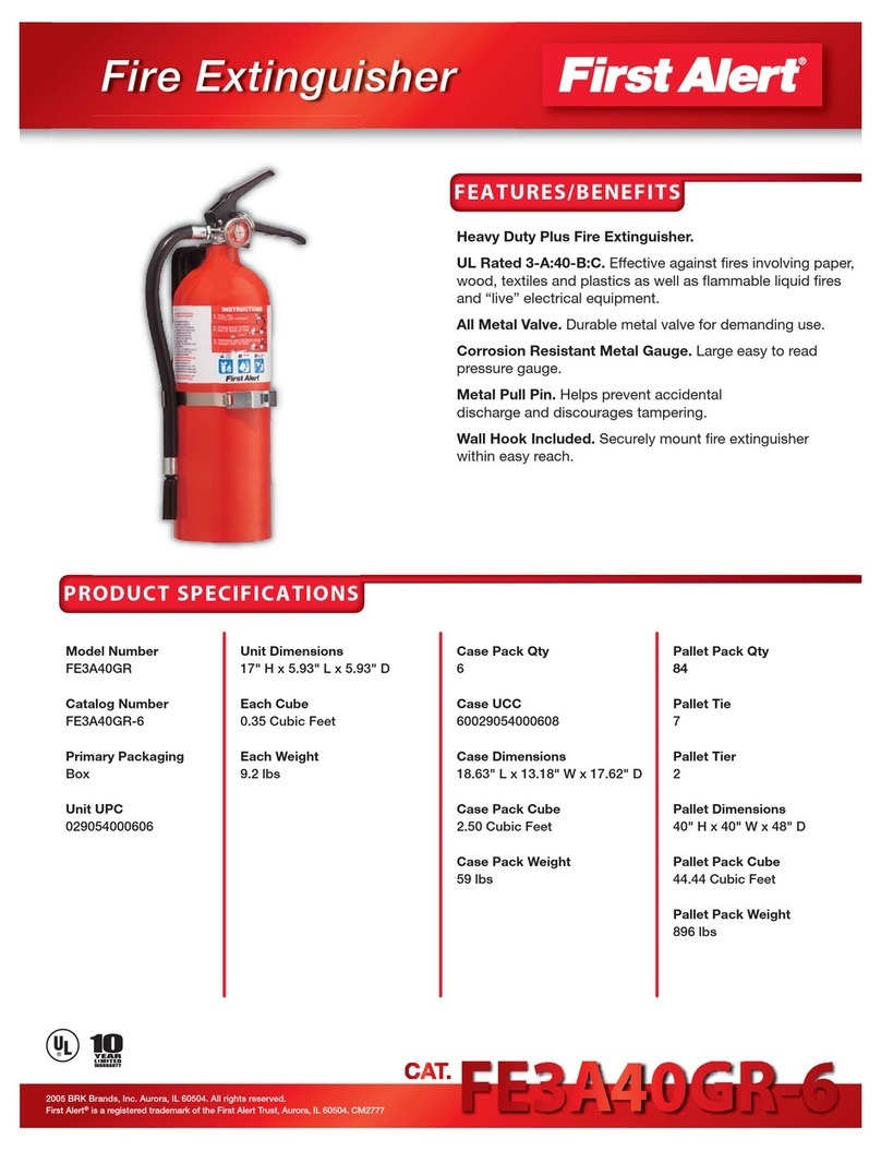 First Alert FE3A40GR Installation instructions