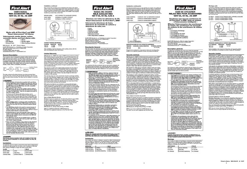 First Alert First Alert RM4 User manual