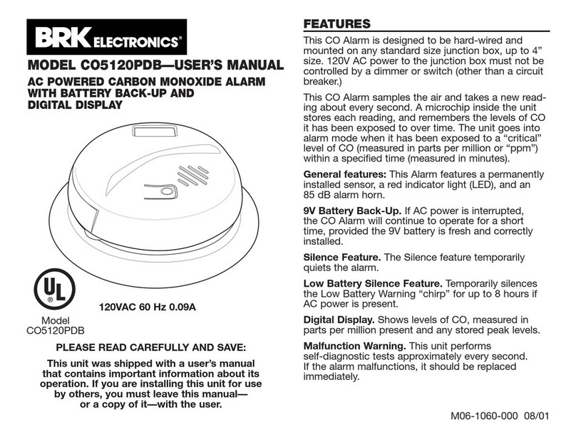 BRK electronic CO5120PDB user manual