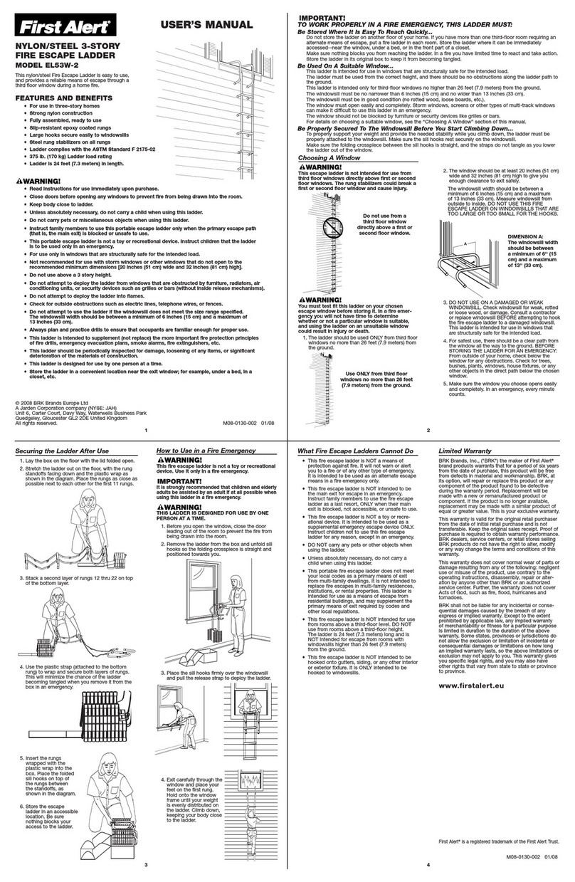 First Alert EL53W-2 user manual