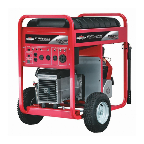 Briggs & Stratton Elite 09801 Illustrated parts list