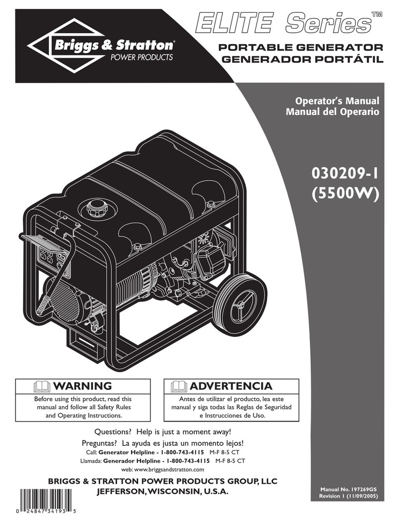 Briggs & Stratton Elite 030209-1 Operator's manual