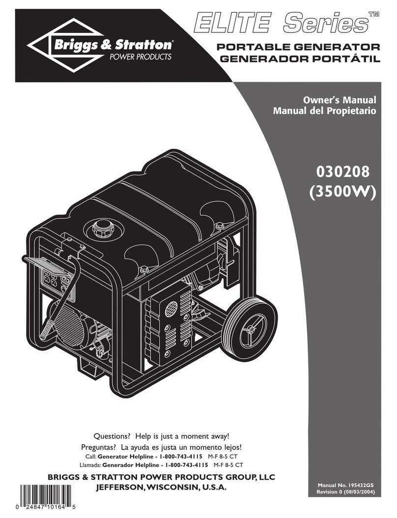 Briggs & Stratton Elite 030208 User manual Briggs & Stratton Elite 030208 User manual