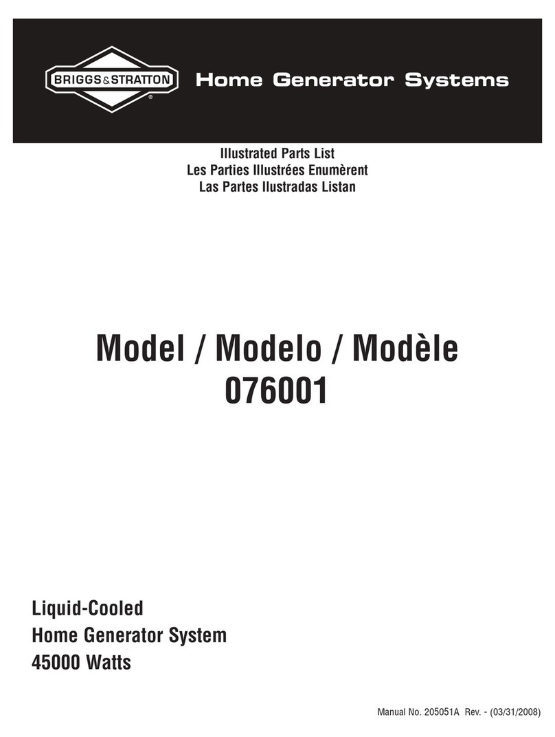 Briggs & Stratton 76001 Setup guide