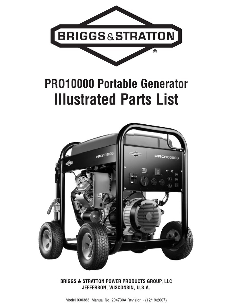 Briggs & Stratton PRO10000 030383 Setup guide