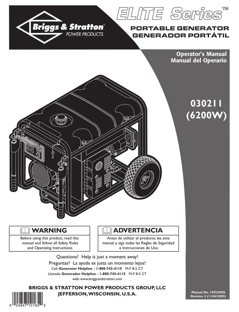Briggs & Stratton PowerBoss 30211 Operator's manual