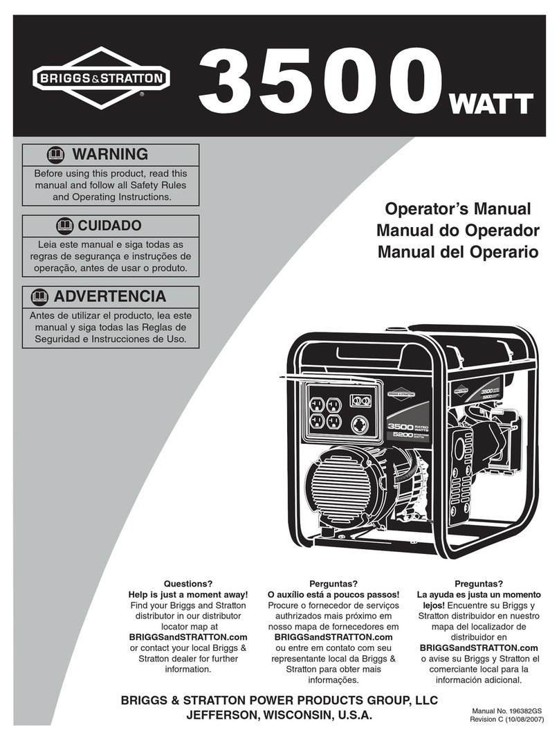 Briggs & Stratton 196382GS User manual