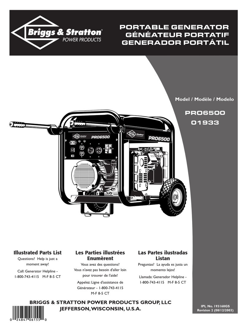 Briggs & Stratton 1933 Setup guide