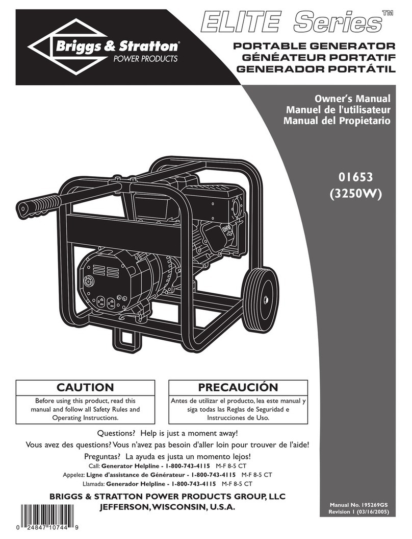 Briggs & Stratton 1653 User manual