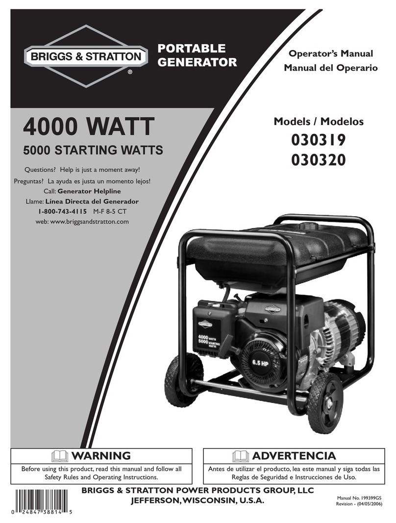 Briggs & Stratton 30319 Operator's manual