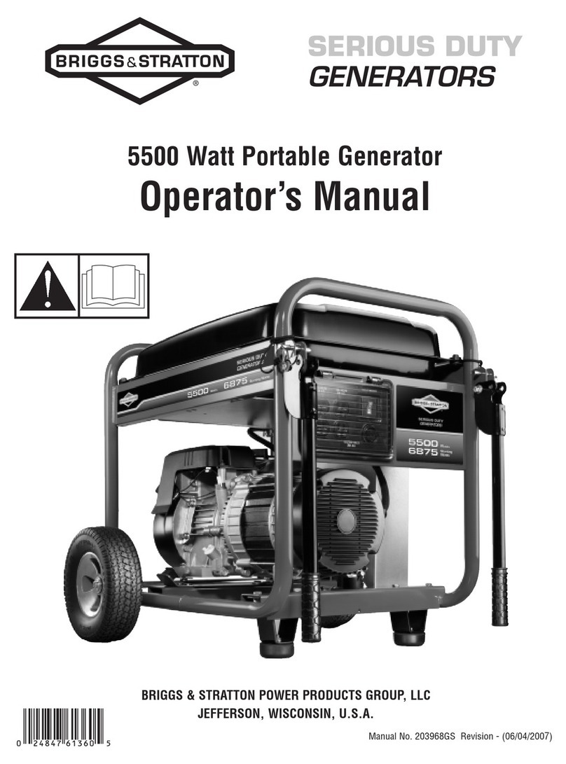 Briggs & Stratton 030333-0 User manual Briggs & Stratton 030333-0 User manual