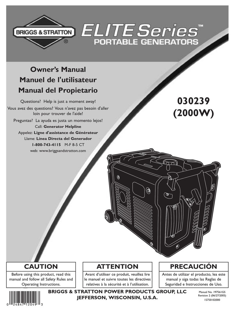 Briggs & Stratton 30239 User manual
