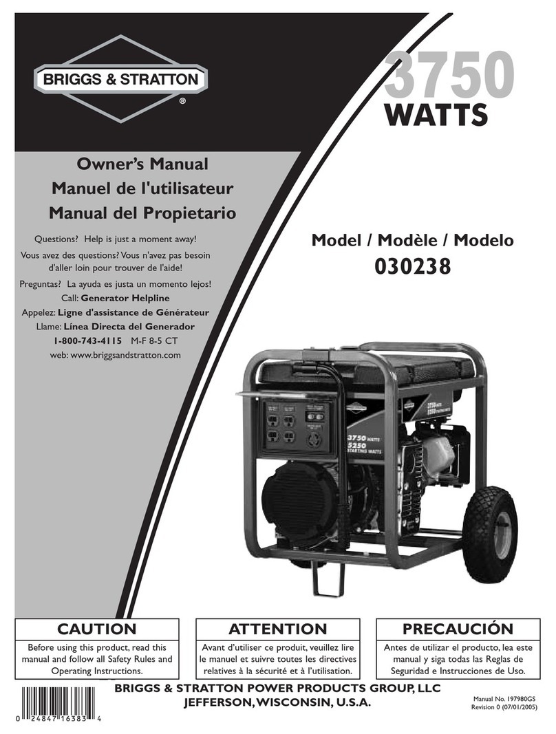 Briggs & Stratton 30238 User manual