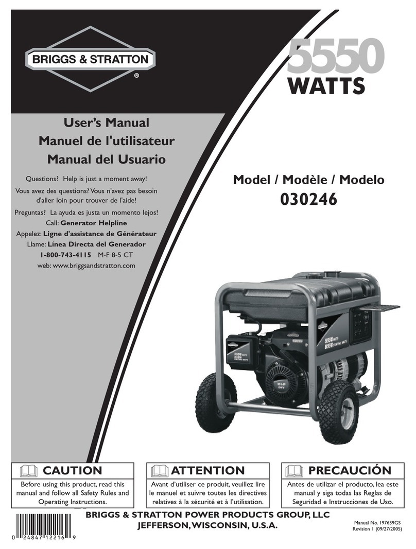 Briggs & Stratton 30246 user manual