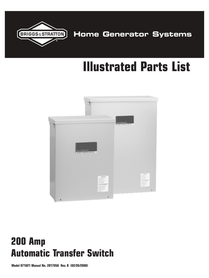 Briggs & Stratton 71021 Illustrated parts list
