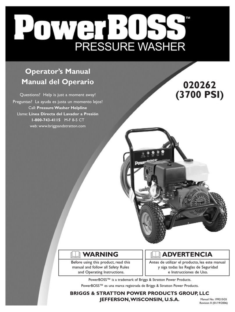 Briggs & Stratton PowerBoss 20262 User manual