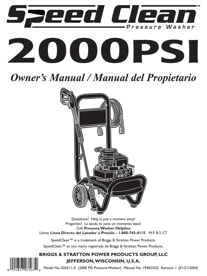 Briggs & Stratton SPEED CLEAN 020211-0 owner's manual