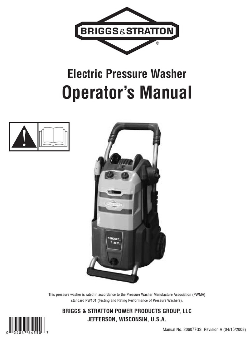 Briggs & Stratton Electric Pressure Washer User manual