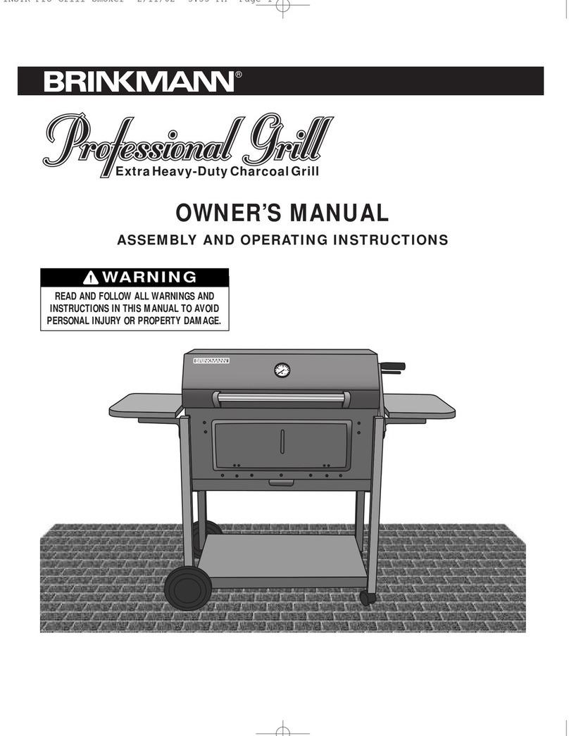 Brinkmann Heavy-Duty Charcoal Grill User manual