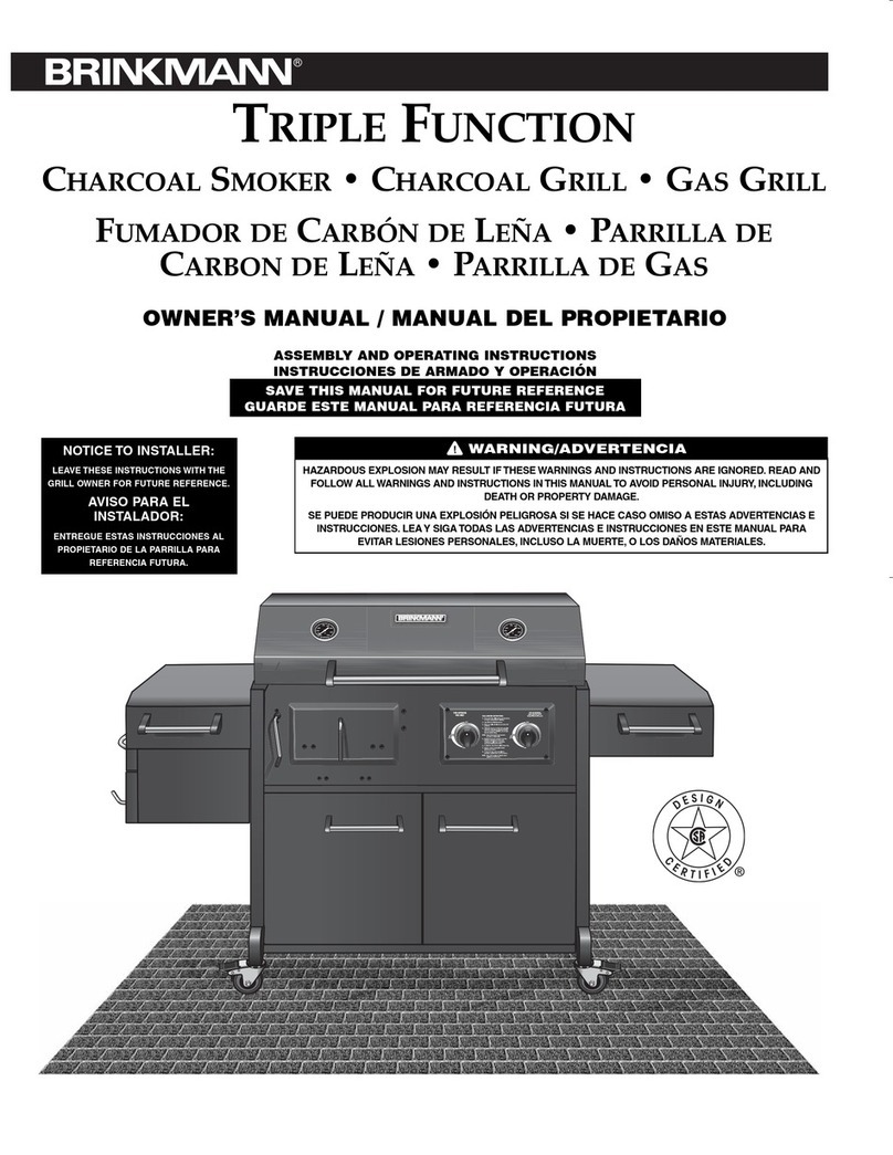 Brinkmann CHARCOAL SMOKER CHARCOAL GRILL User manual
