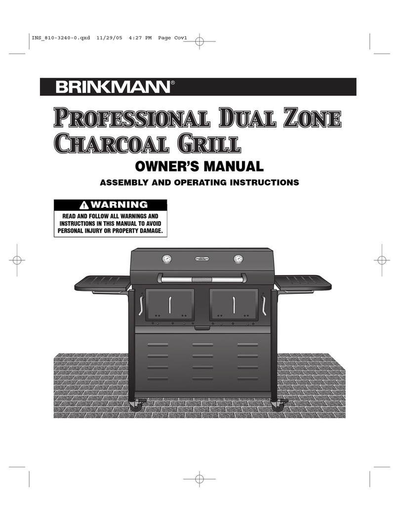 Brinkmann Charcoal Grill User manual
