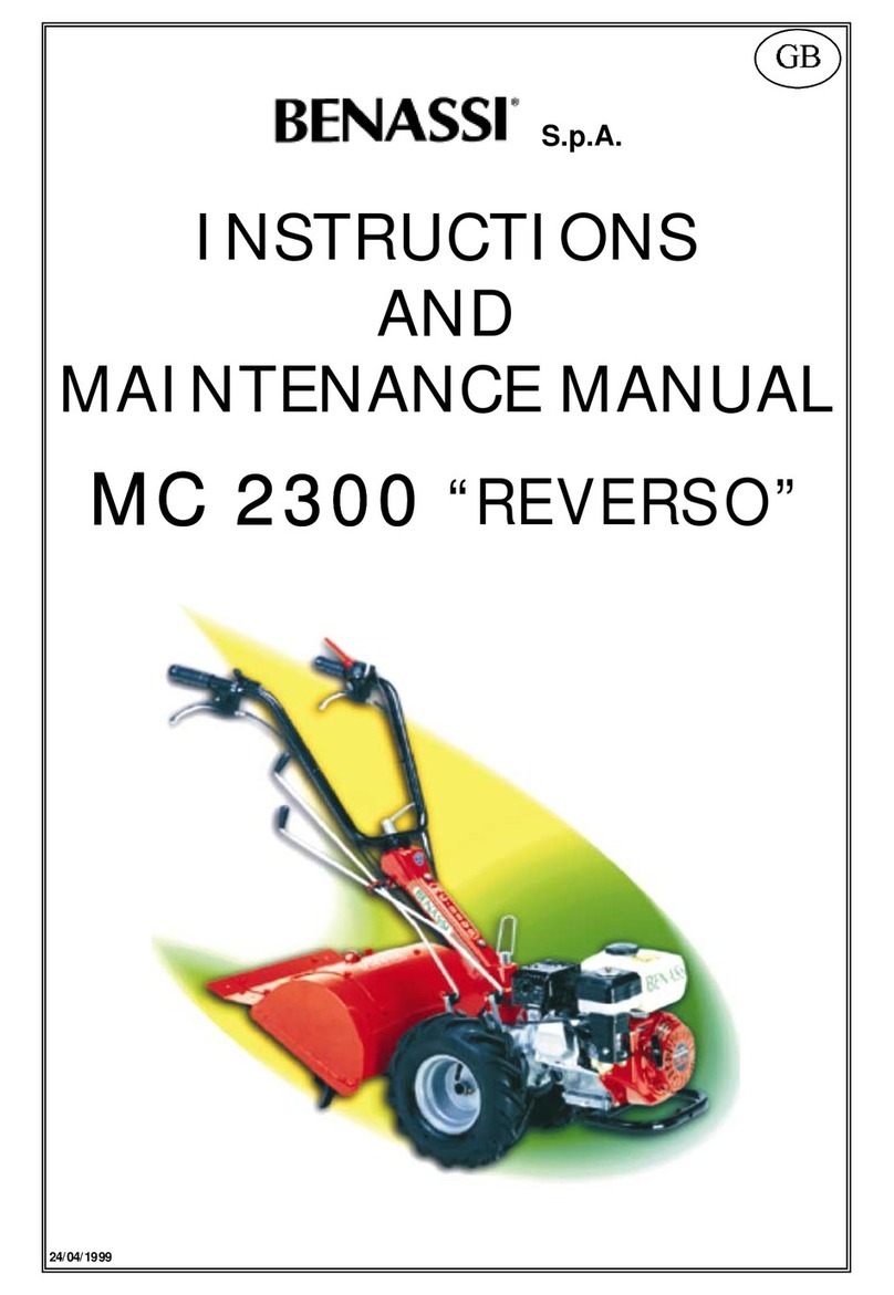 Benassi MC 2300 REVERSO Instruction and maintenance manual
