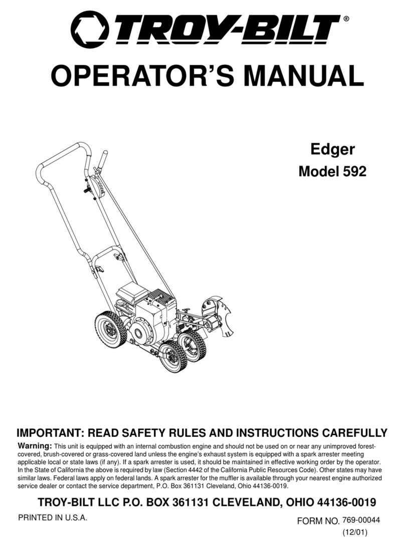 Troy-Bilt 592 User manual Troy-Bilt 592 User manual