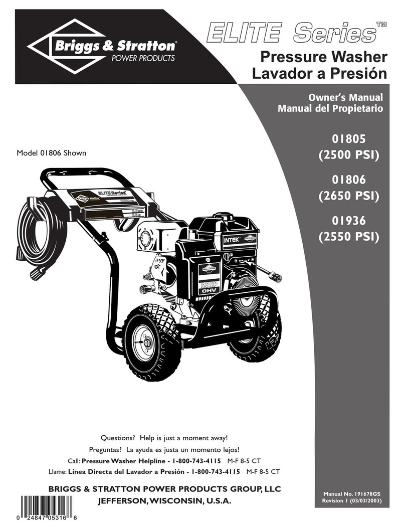 Briggs & Stratton 1805 User manual Briggs & Stratton 1805 User manual