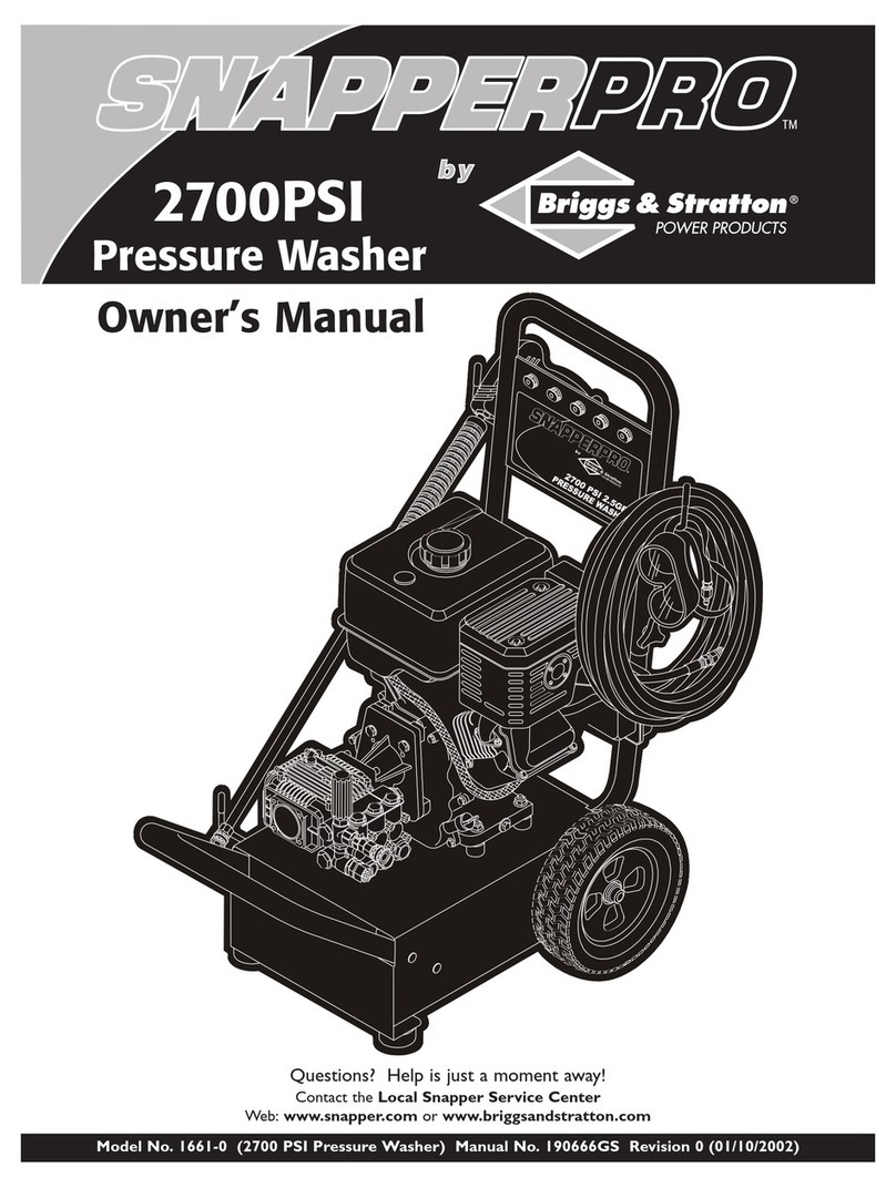Snapper 2700PSI User manual