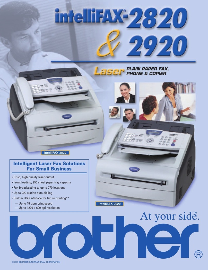 Brother FAX 2820 User manual