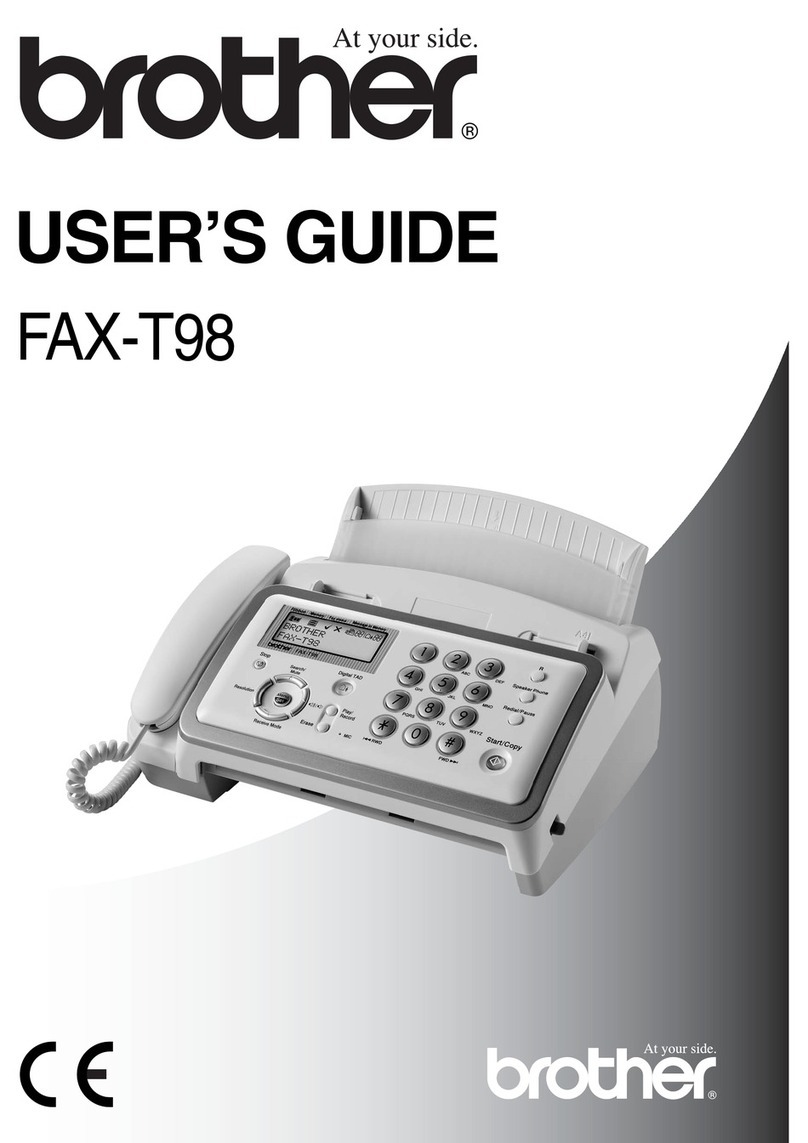 Brother FAX-T98 user guide
