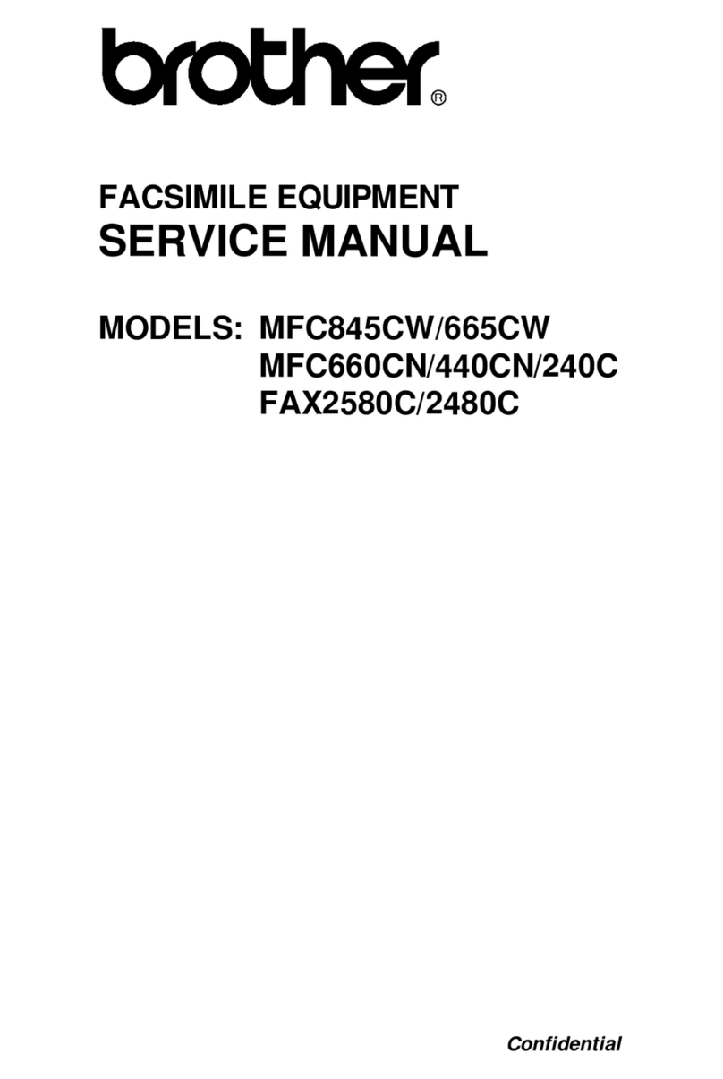 Brother MFC 240C - Color Inkjet - All-in-One Service manual