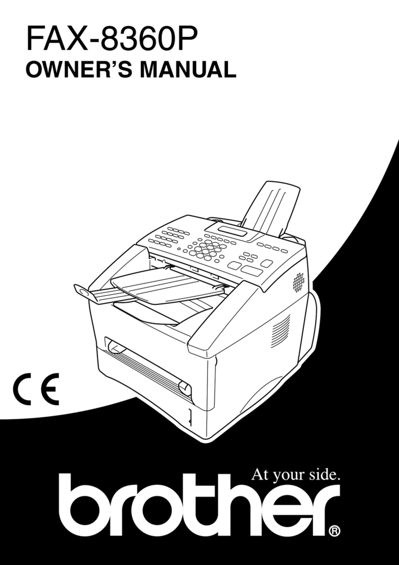 Brother FAX-8360P User manual