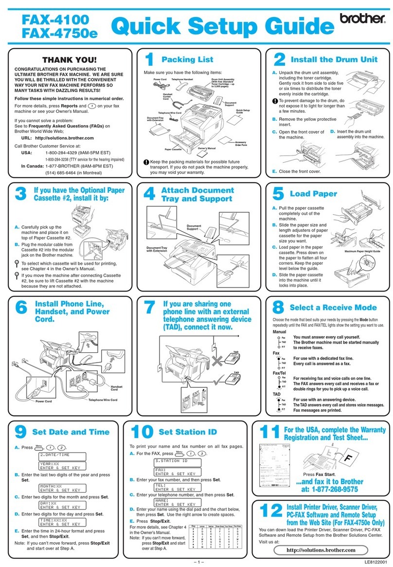 Brother FAX-4100 User manual