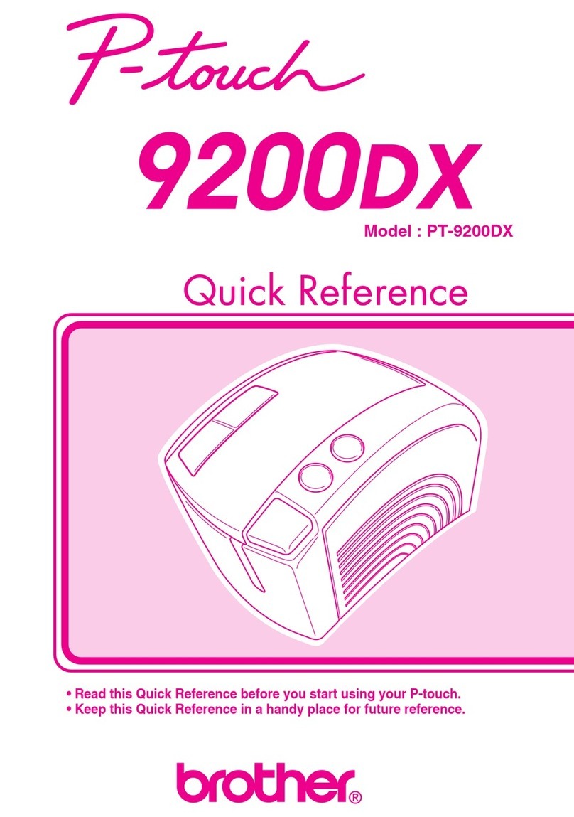 Brother PT-9200 User manual