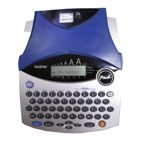 Brother P-touch 1900 user guide