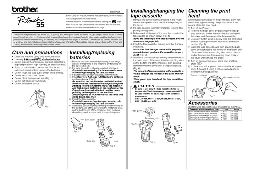 Brother P-touch LN0617001 User manual Brother P-touch LN0617001 User manual