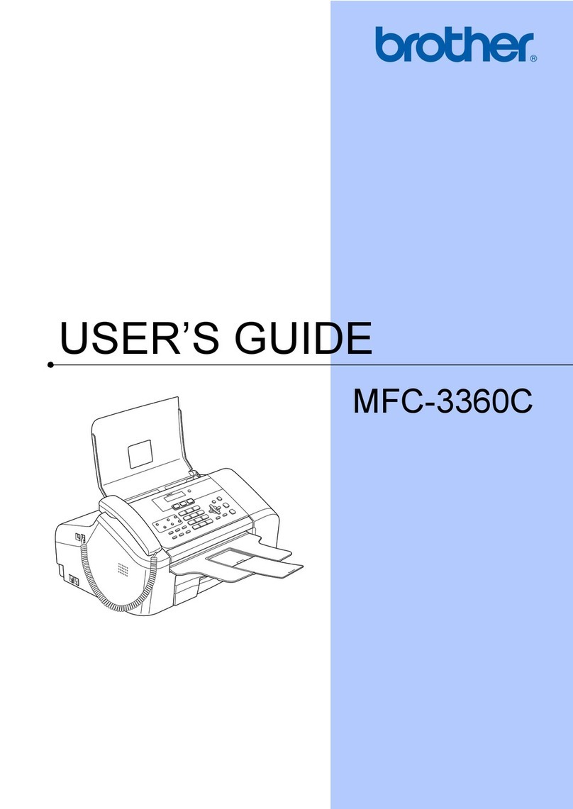 Brother MFC 3360C - Color Inkjet - All-in-One User manual