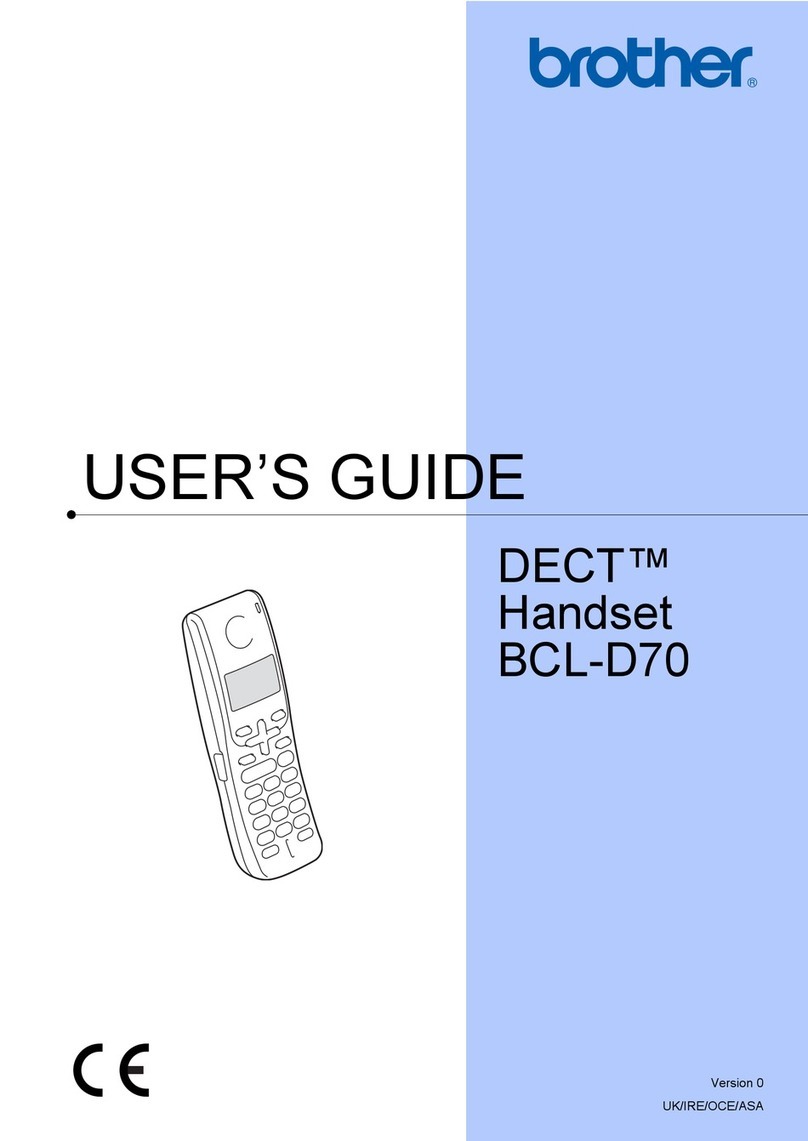 Brother DECT BCL-D70 User manual