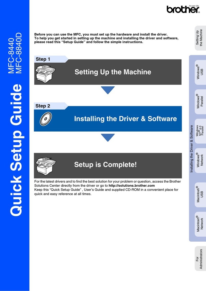 Brother Printer/Fax/Scanner/Copier MFC-8840 User manual
