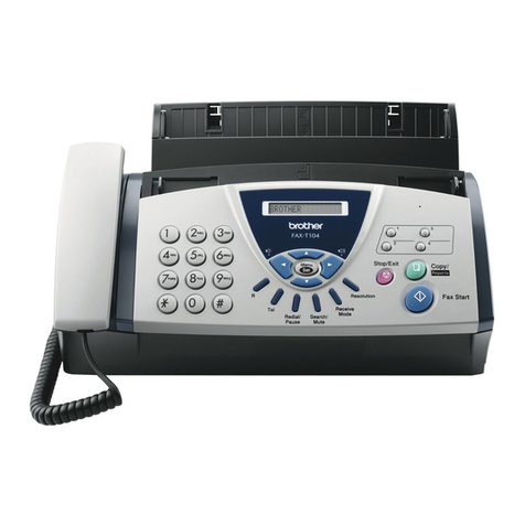 Brother BRUGSANVISNING FAX-T104 User manual