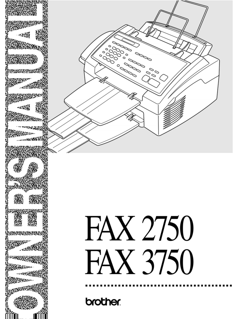 Brother FAX 2750 User manual