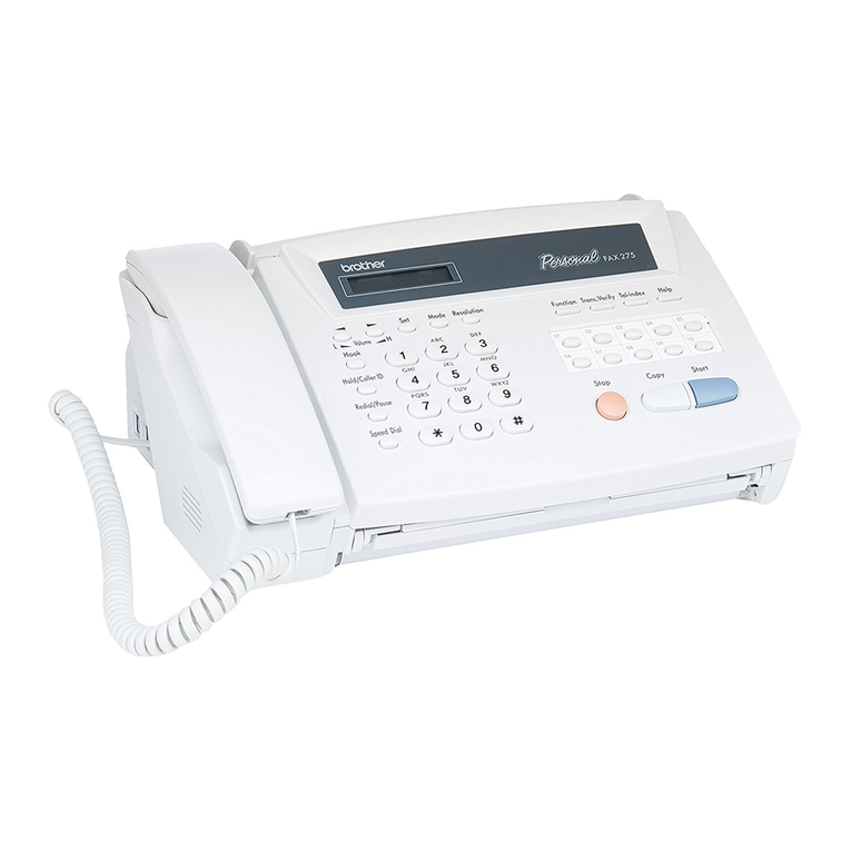 Brother FAX 275 User manual