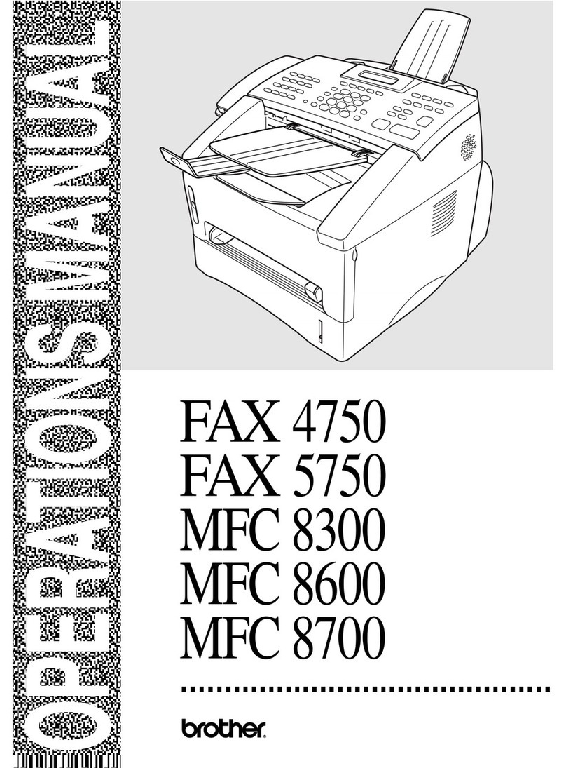 Brother FAX 4750 User manual