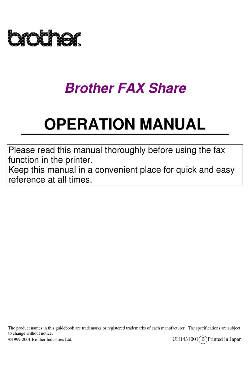 Brother Fax User manual